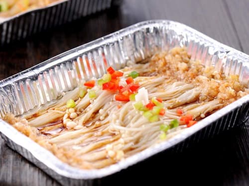 明水锡纸烤金针菇
